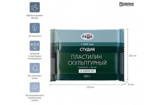 Пластилин скульптурный Гамма "Студия" оливковый, мягкий, 500г
