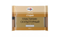 Пластилин скульптурный Гамма "Студия" телесный, мягкий, 500г Пластилин скульптурный Гамма "Студия" телесный, мягкий, 500г